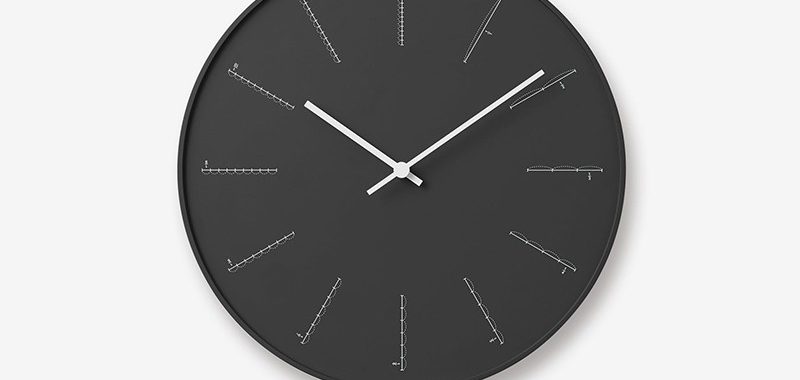 Wood design bedroom clock